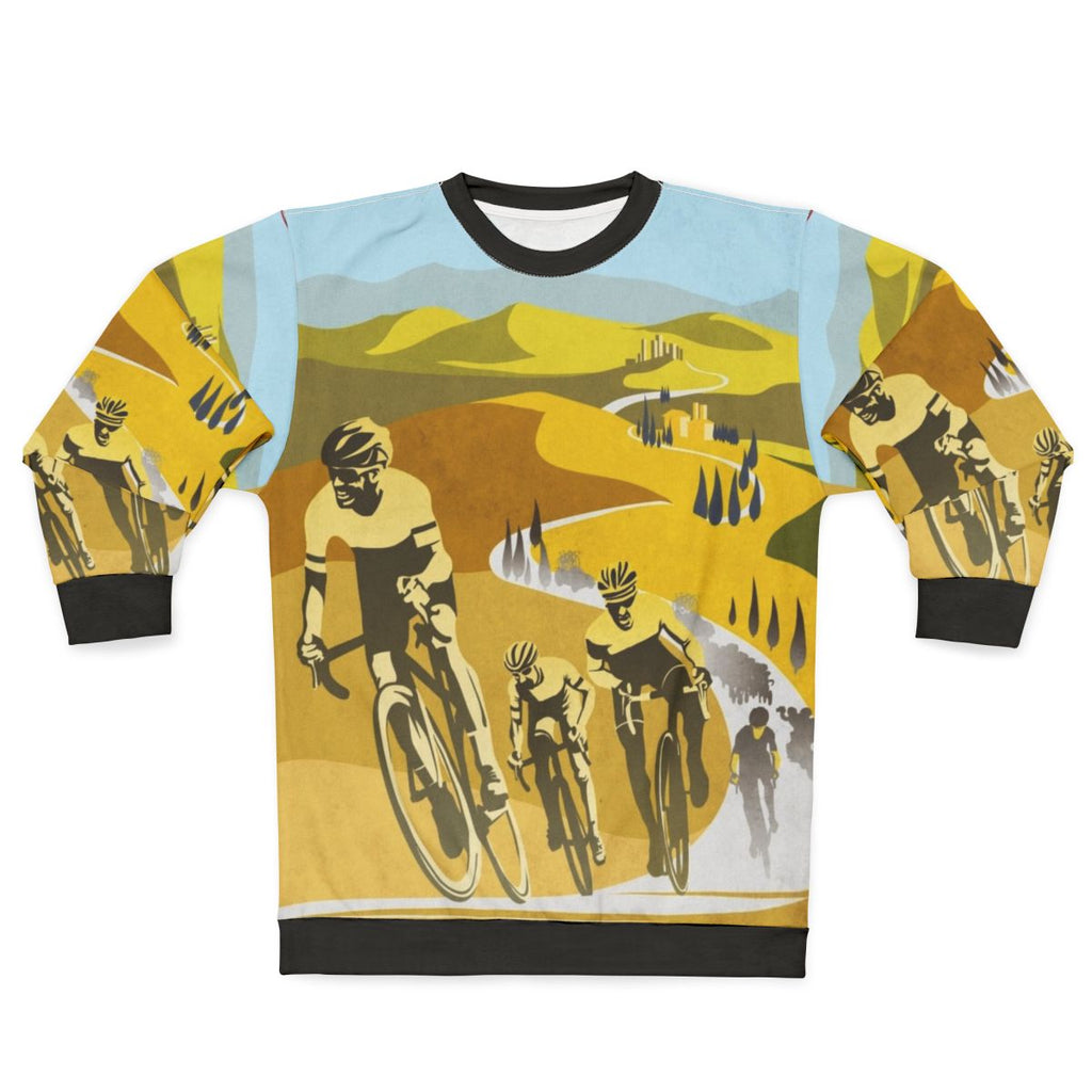 Strade Bianche Retro Cycling Classic Art Sweatshirt