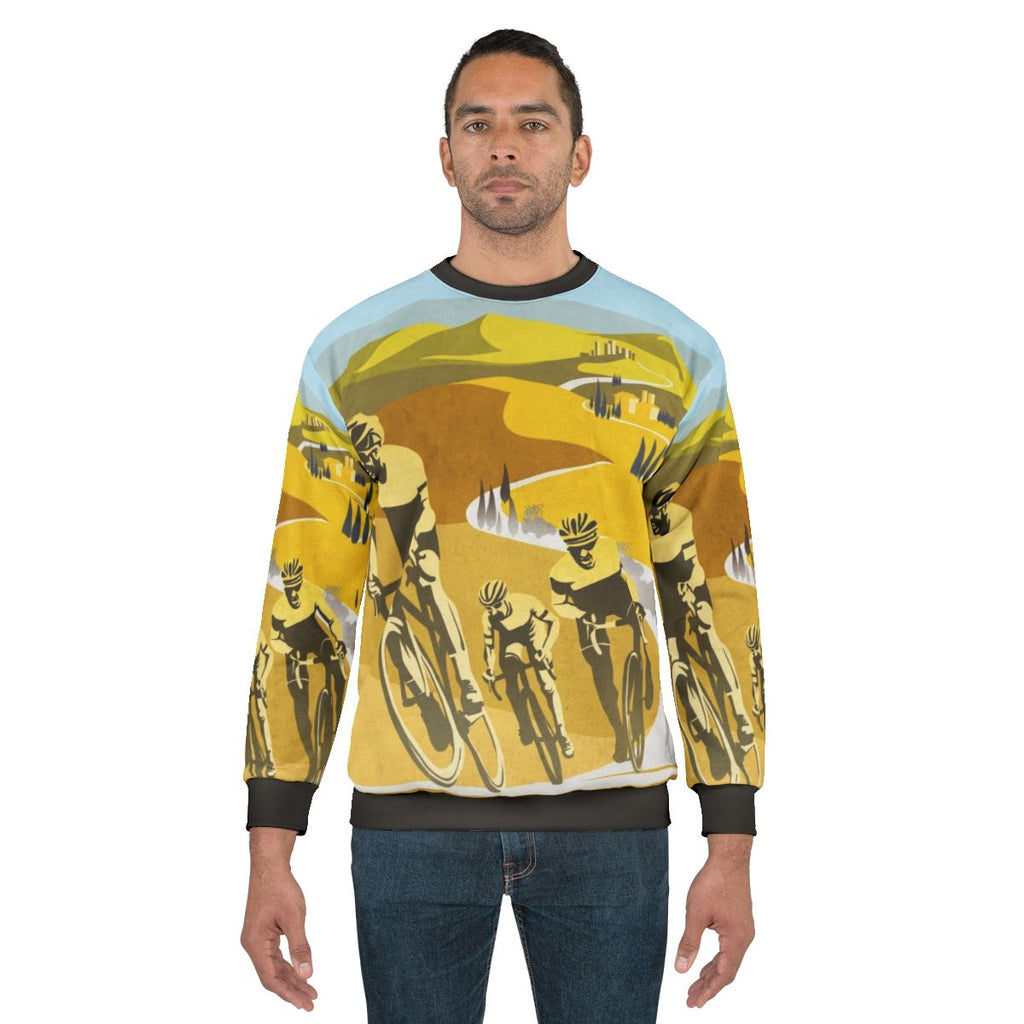 Strade Bianche Retro Cycling Classic Art Sweatshirt