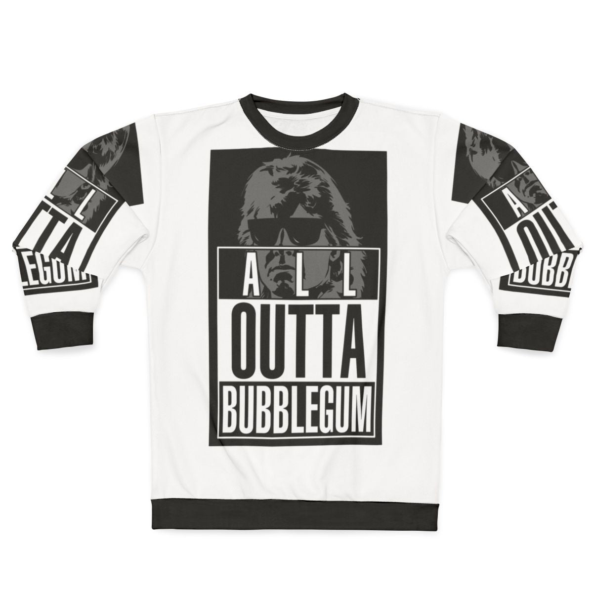 "Straight All Outta Bubblegum" Sci-Fi Sweatshirt with Focus Keywords