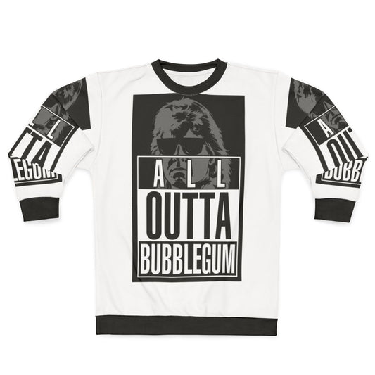 "Straight All Outta Bubblegum" Sci-Fi Sweatshirt with Focus Keywords
