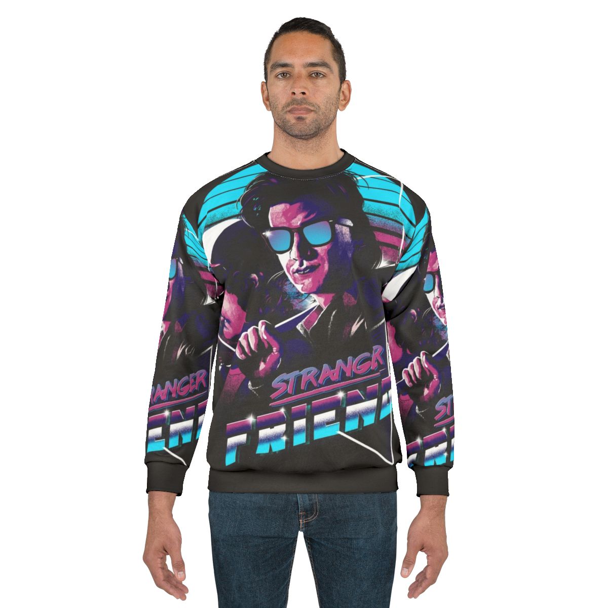 Stranger Things Steve and Dustin 80s Retro Palace Arcade Sweatshirt
