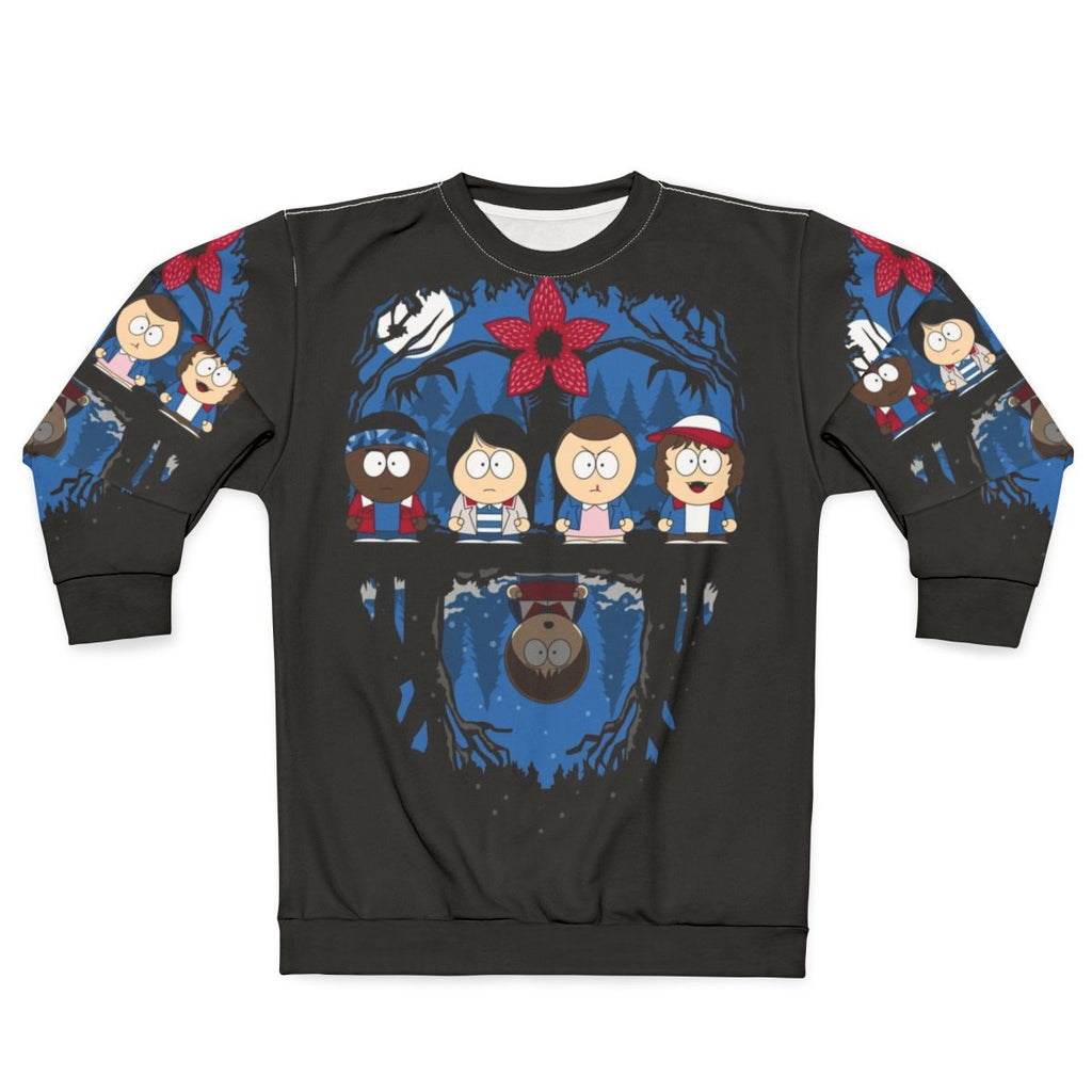 Retro 80s Stranger Park Sweatshirt featuring Stranger Things inspired design