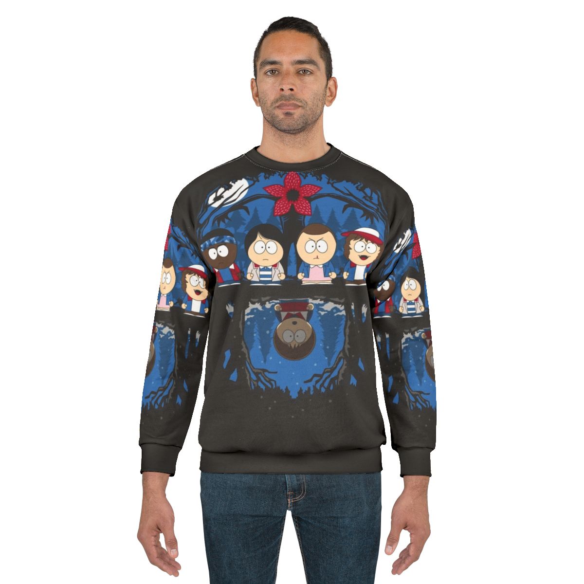 Retro 80s Stranger Park Sweatshirt featuring Stranger Things inspired design