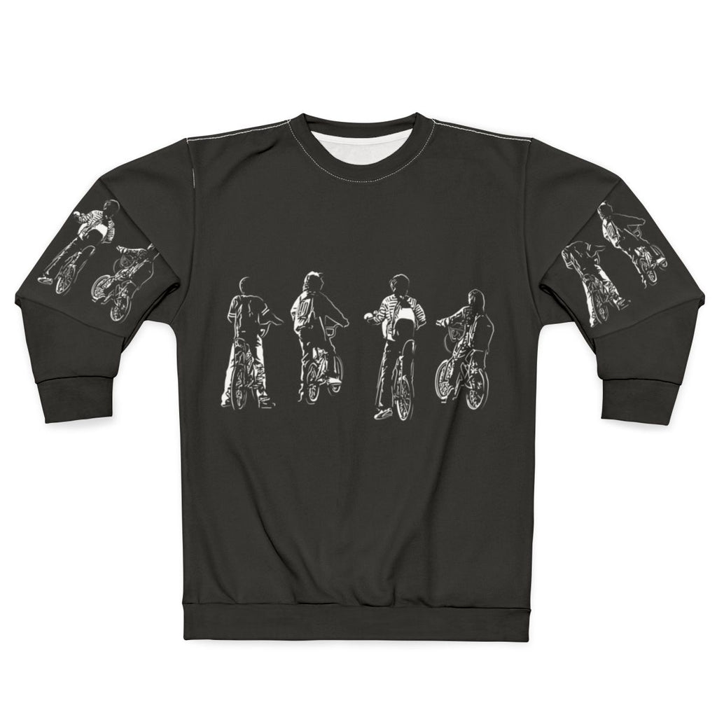 Stranger Things Bikes Sweatshirt featuring 80s style graphics