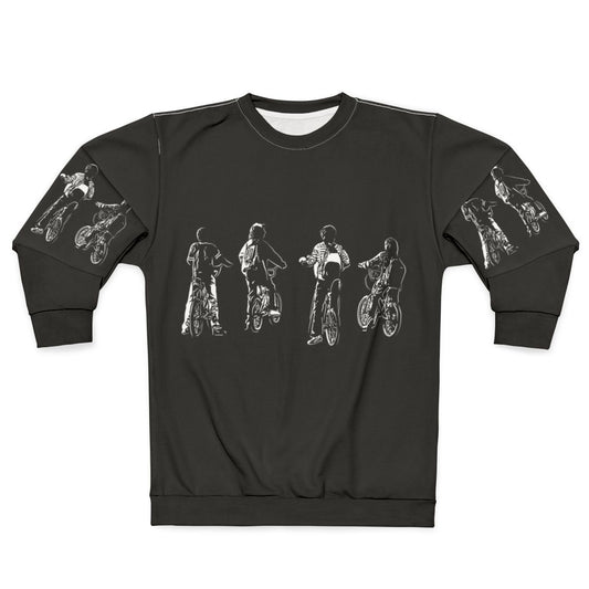 Stranger Things Bikes Sweatshirt featuring 80s style graphics
