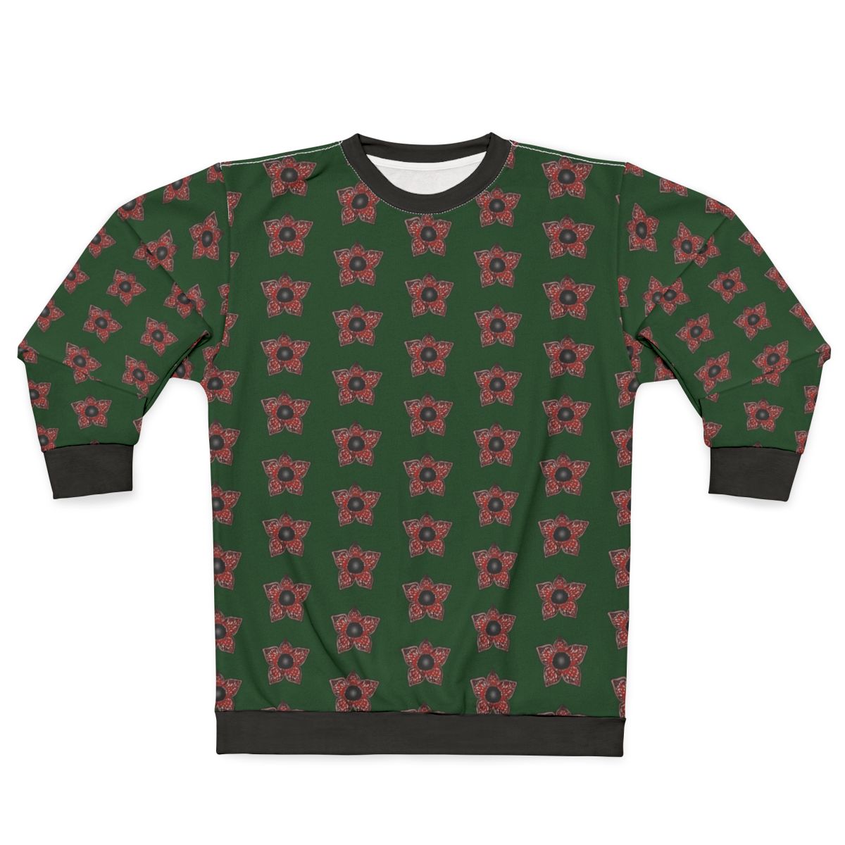 Stranger Things Demogorgon Pattern Sweatshirt