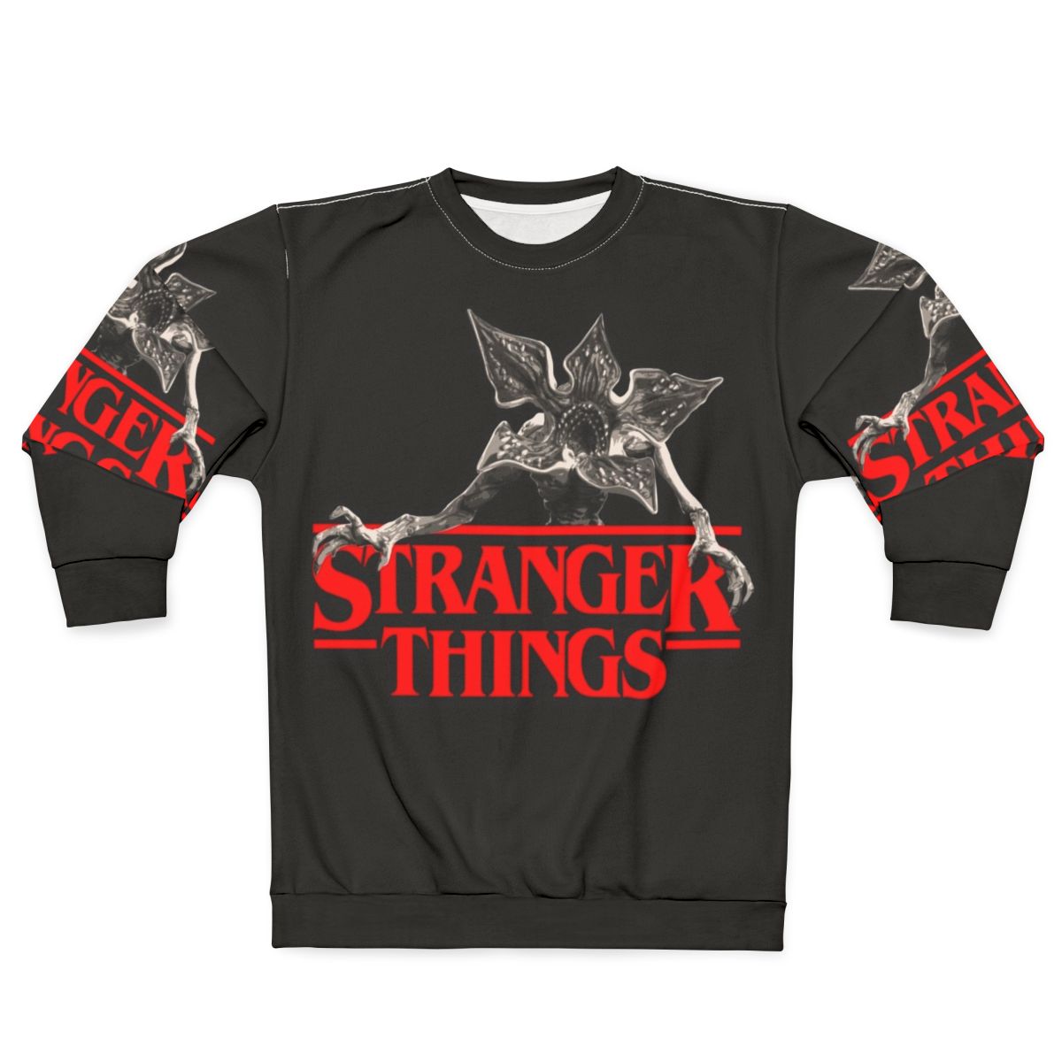 Stranger Things Demogorgon Sweatshirt - Upside Down Themed Netflix Series Apparel