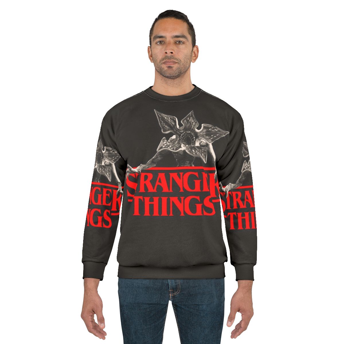 Stranger Things Demogorgon Sweatshirt - Upside Down Themed Netflix Series Apparel