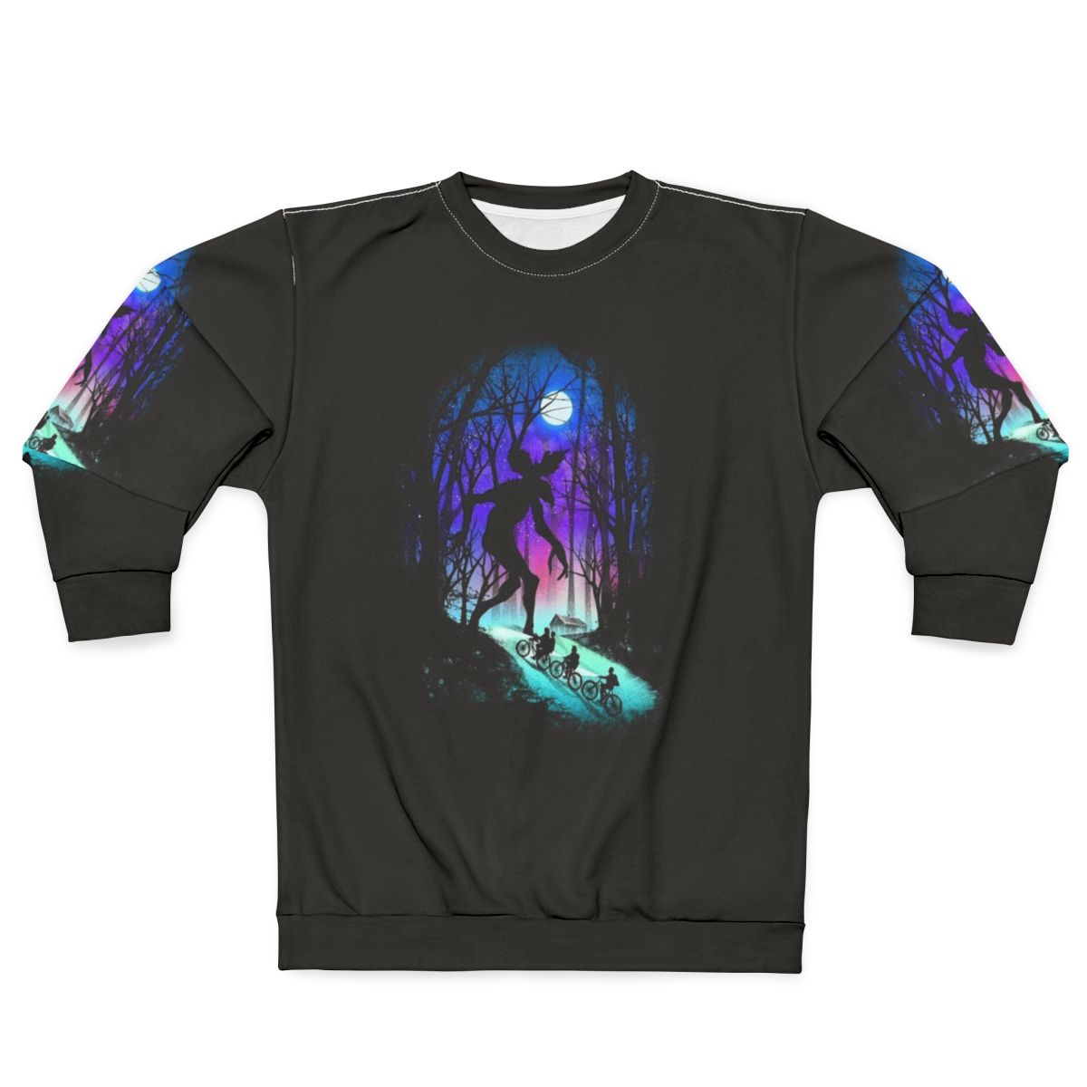 Stranger Things Sweatshirt featuring Demogorgon and Bikes