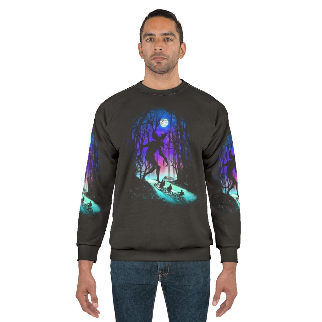 Stranger Things Sweatshirt featuring Demogorgon and Bikes