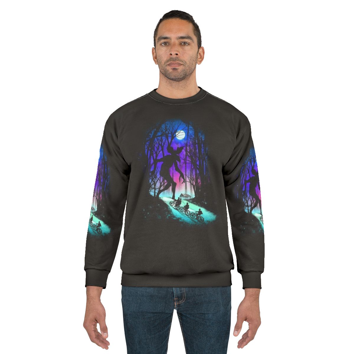 Stranger Things Sweatshirt featuring Demogorgon and Bikes