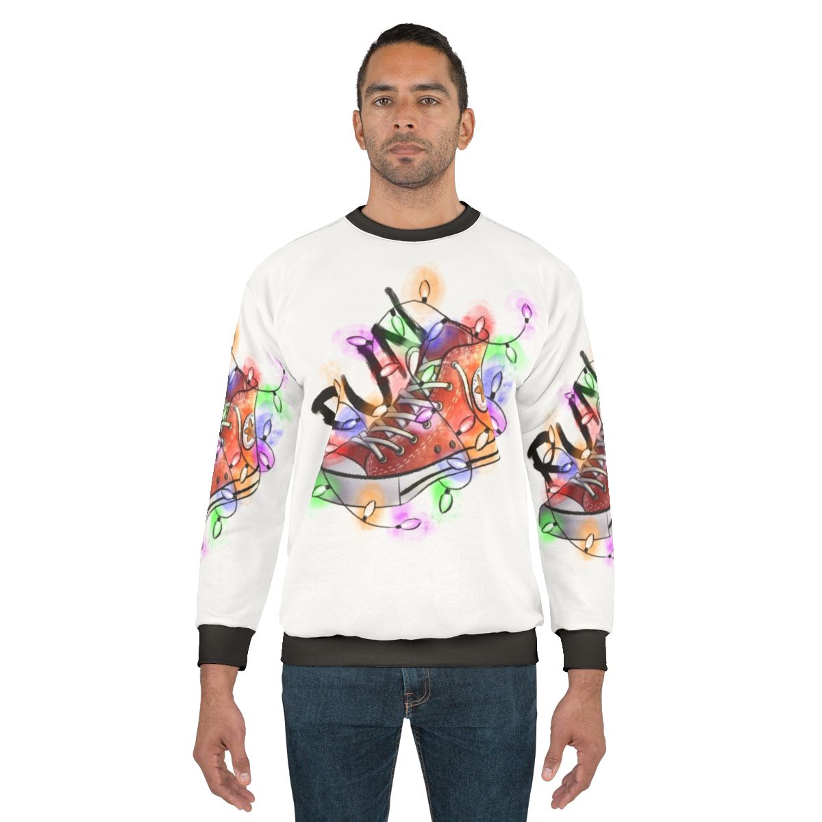 Stranger Things Netflix Run Sweatshirt with Upside Down Design