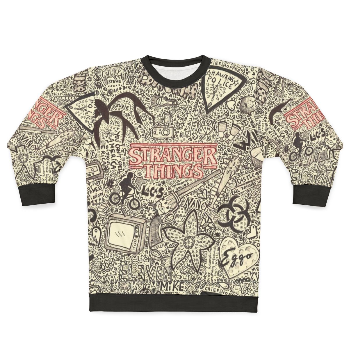 Stranger Things Upside Down Demogorgon Eleven Costume Sweatshirt