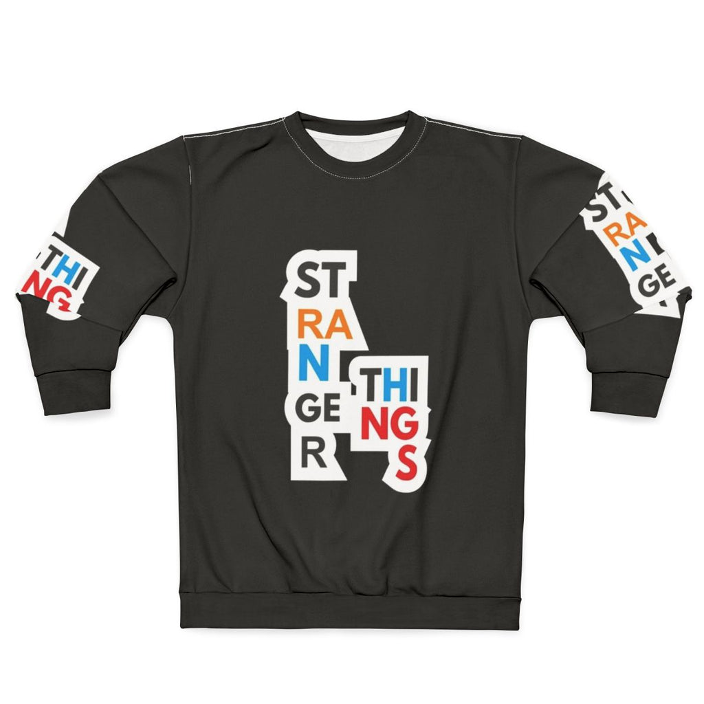 Stranger Things Sweatshirt with Eleven, Mike, Dustin, and other characters