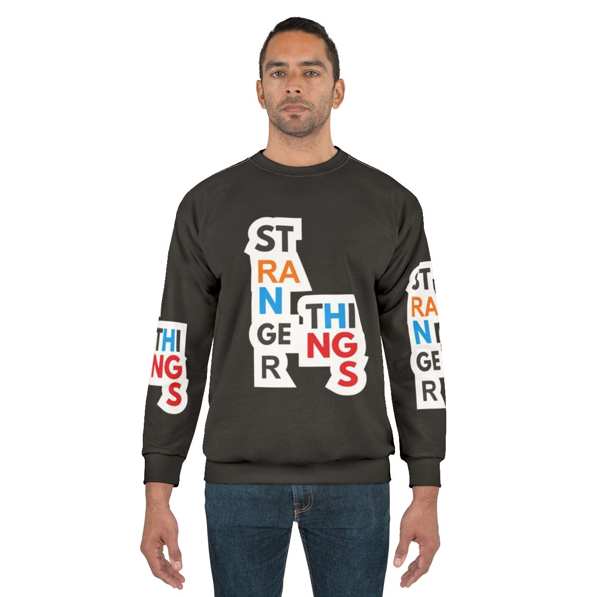 Stranger Things Sweatshirt with Eleven, Mike, Dustin, and other characters