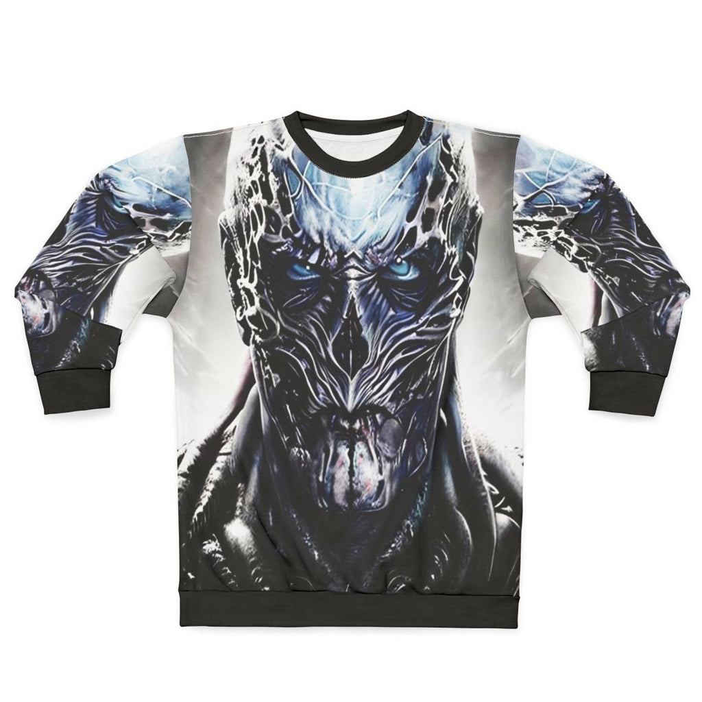 Stranger Things Vecna Sweatshirt featuring the villain from Season 4
