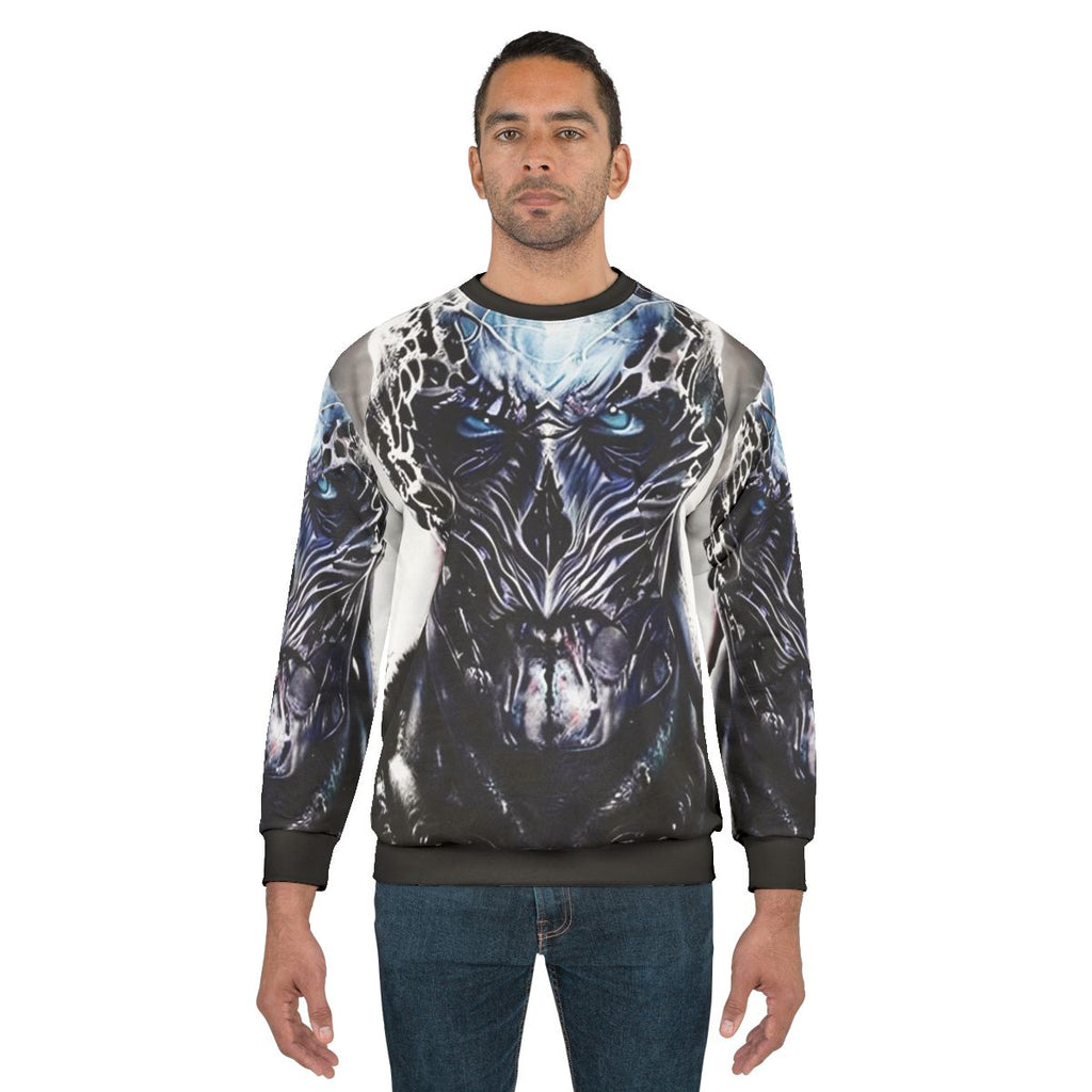 Stranger Things Vecna Sweatshirt featuring the villain from Season 4