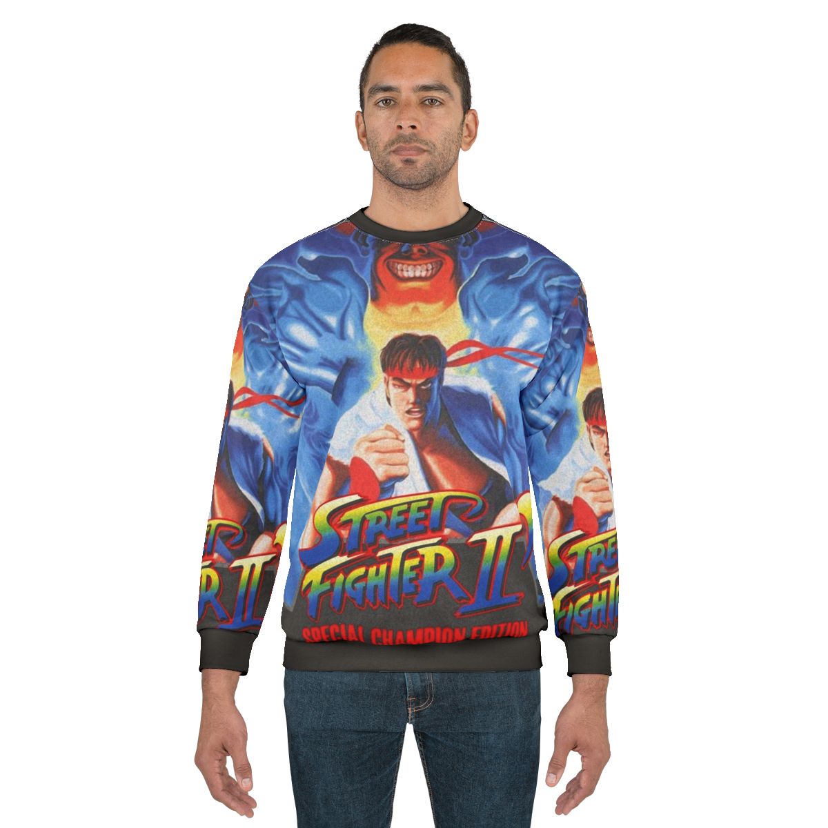 Retro Street Fighter II Video Game Sweatshirt