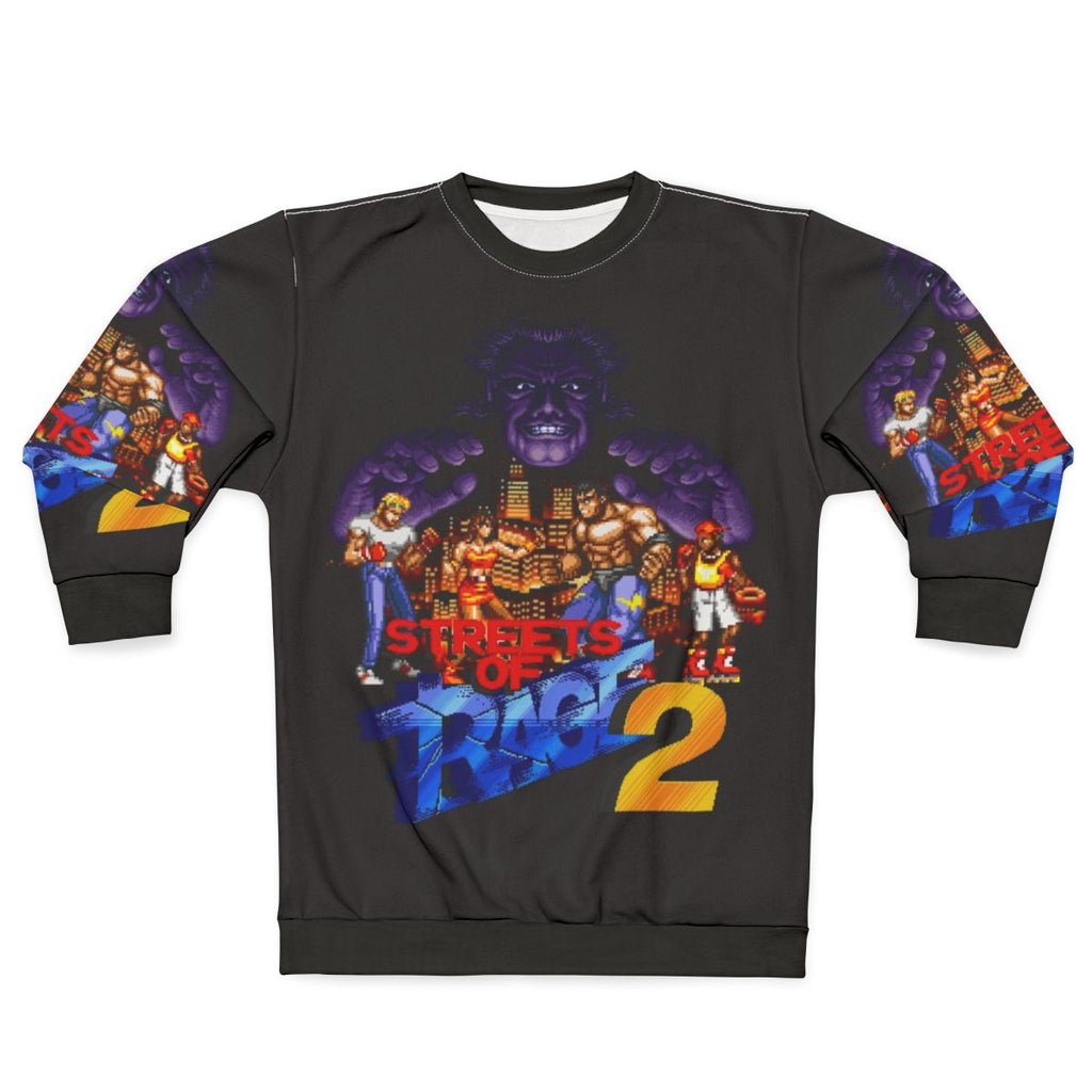 Streets of Rage 2 retro gaming sweatshirt with classic beat 'em up design