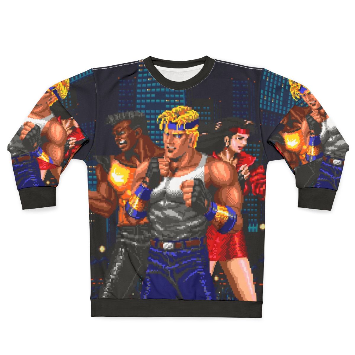 Streets of Rage Trio 90s Retro Gaming Sweatshirt