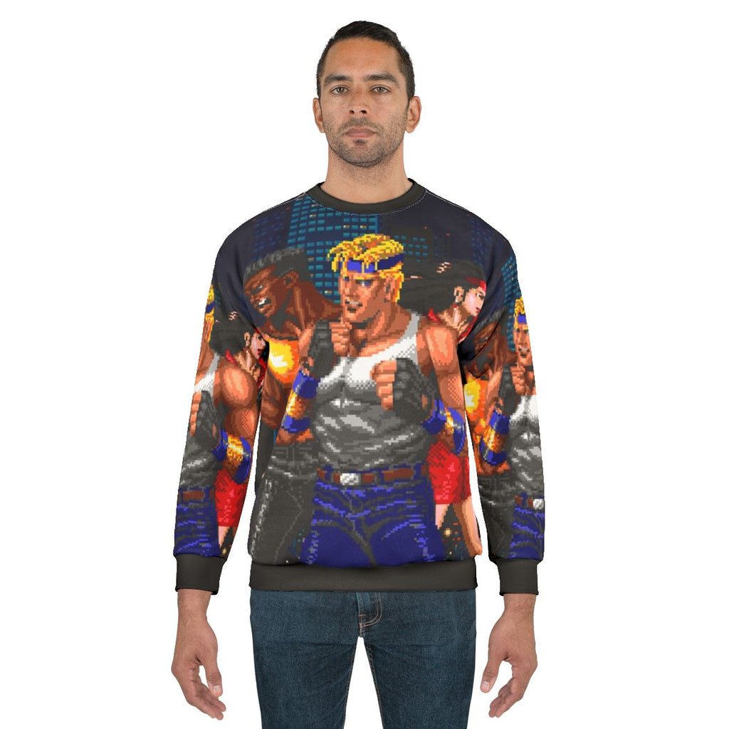 Streets of Rage Trio 90s Retro Gaming Sweatshirt
