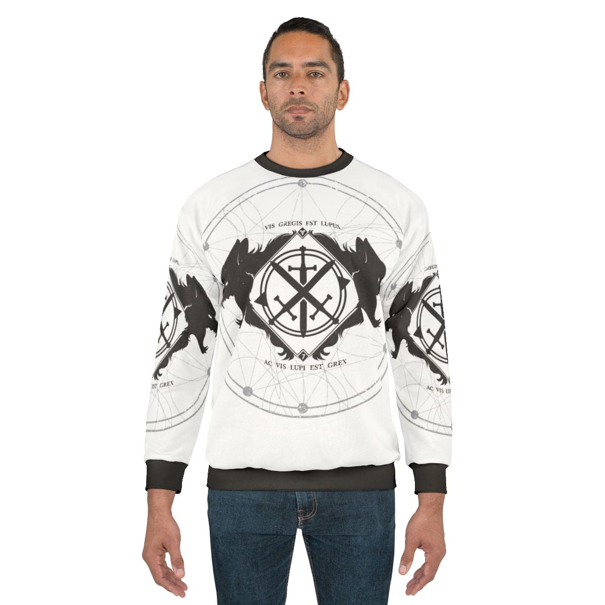 Destiny "Strength of the Wolf" Black and White Sweatshirt