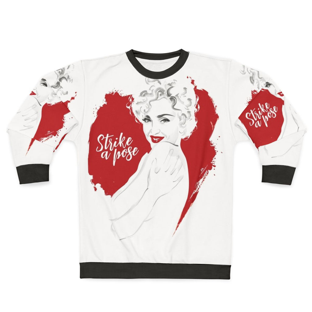 Sweatshirt featuring the iconic 'Strike a Pose' design