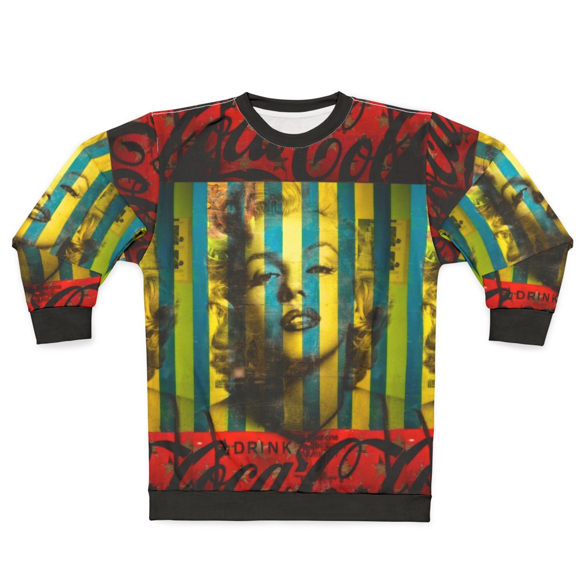 Striped Marilyn Monroe Sweatshirt