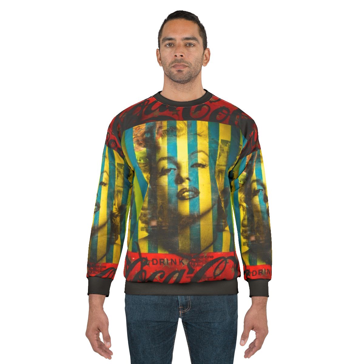 Striped Marilyn Monroe Sweatshirt