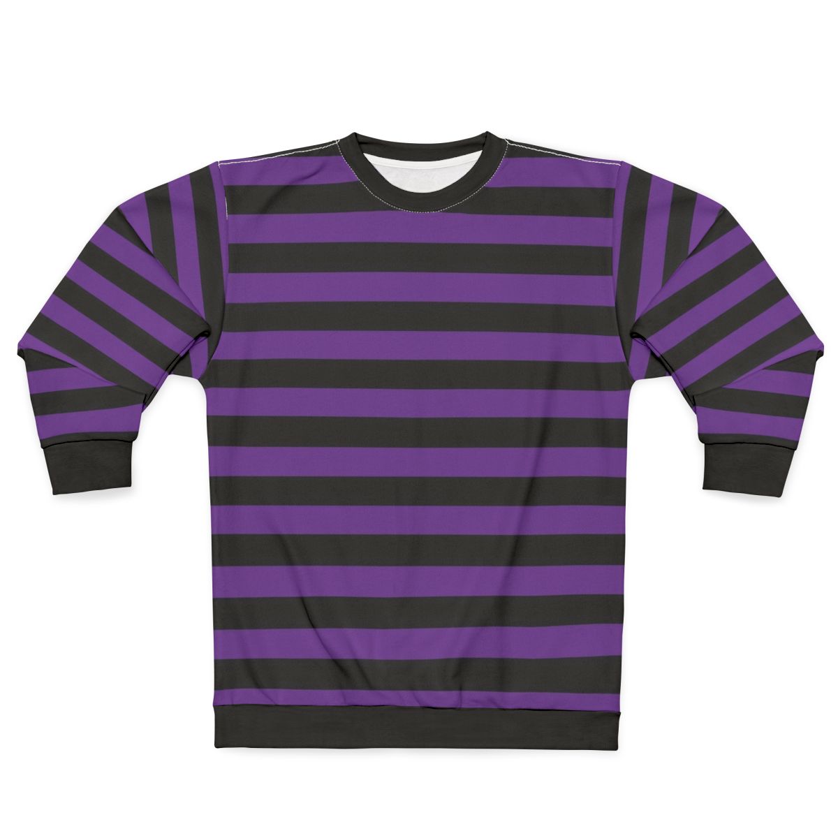 Striped purple and black sweatshirt