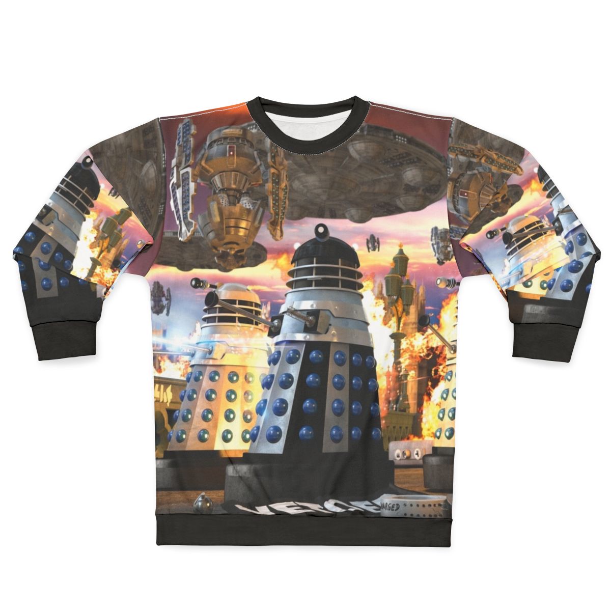 Doctor Who Dalek Stripey Invasion of Earth Sweatshirt