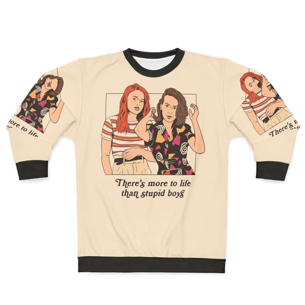Retro feminist 'Stranger Things' inspired sweatshirt