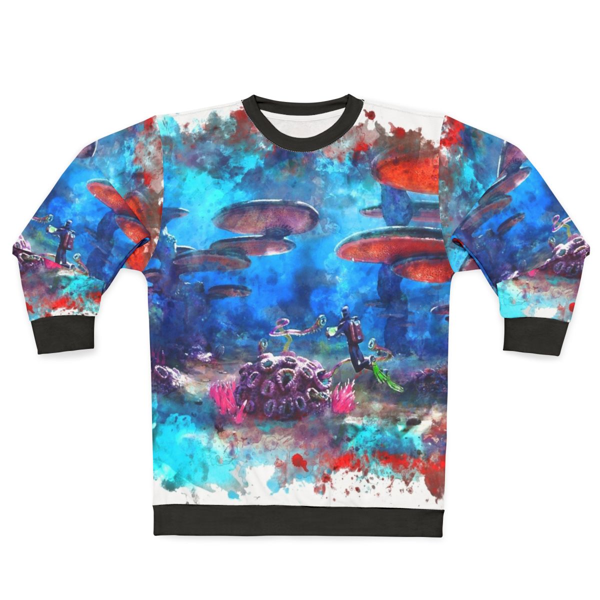 Subnautica underwater survival video game themed sweatshirt