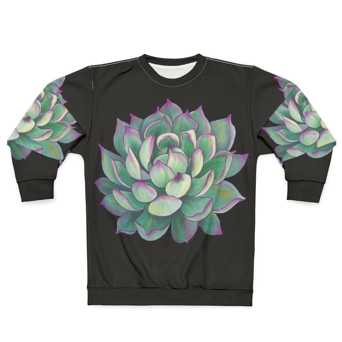 Botanical Succulent Plant Sweatshirt
