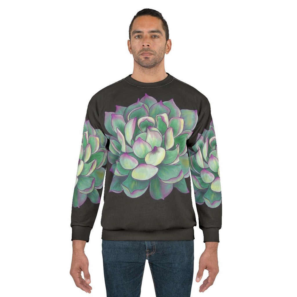 Botanical Succulent Plant Sweatshirt