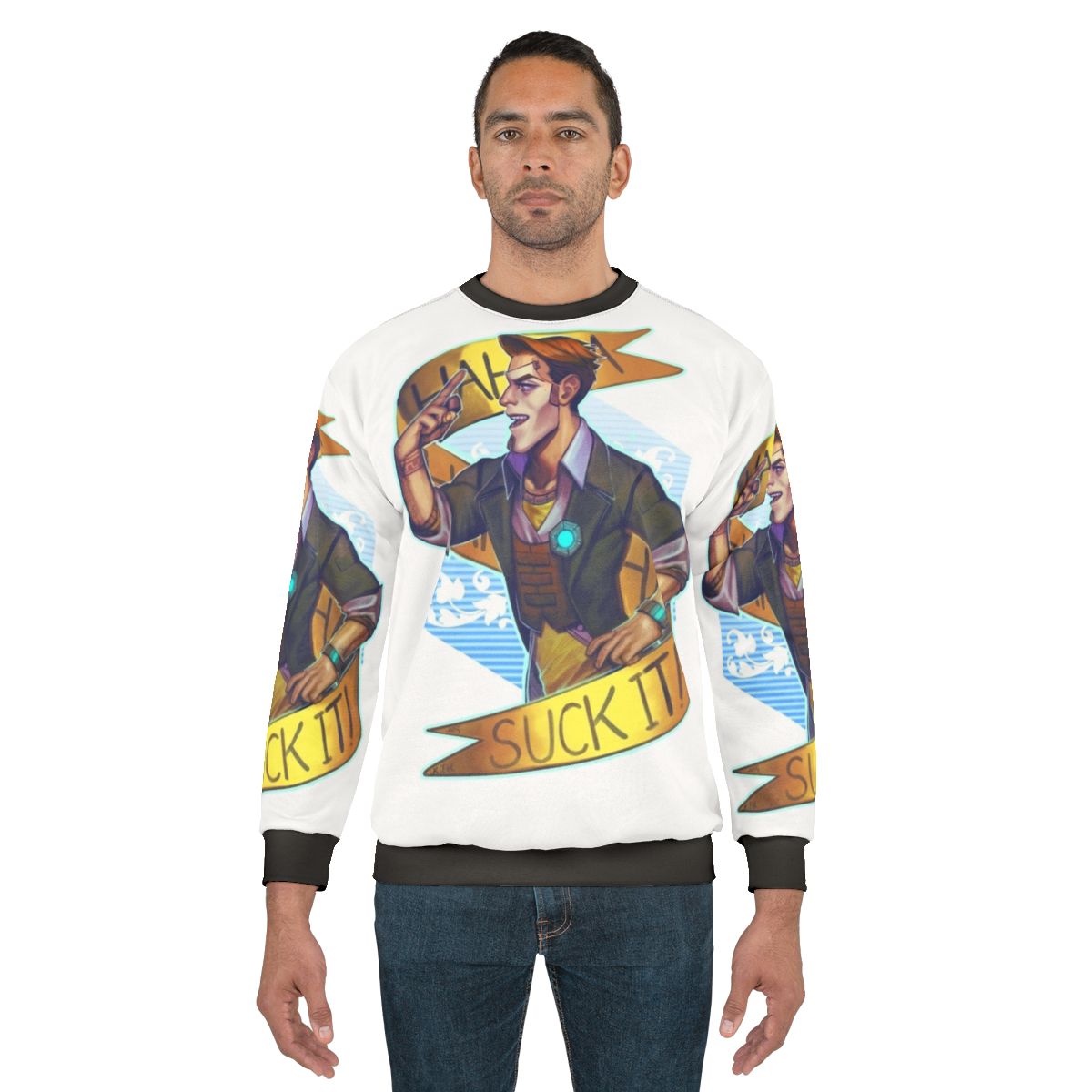 Suck It Borderlands Handsome Jack Gaming Sweatshirt