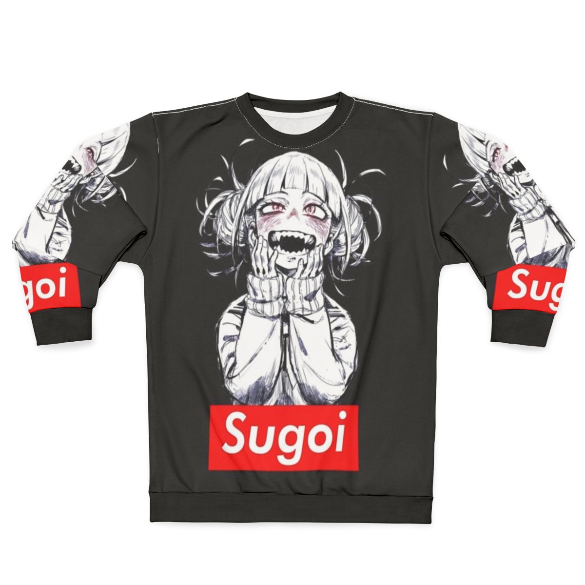 Anime Sugoi Sweatshirt with Hentai Meme Graphic