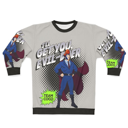 Suit Up Superhero Sweatshirt 2 featuring Conan O'Brien