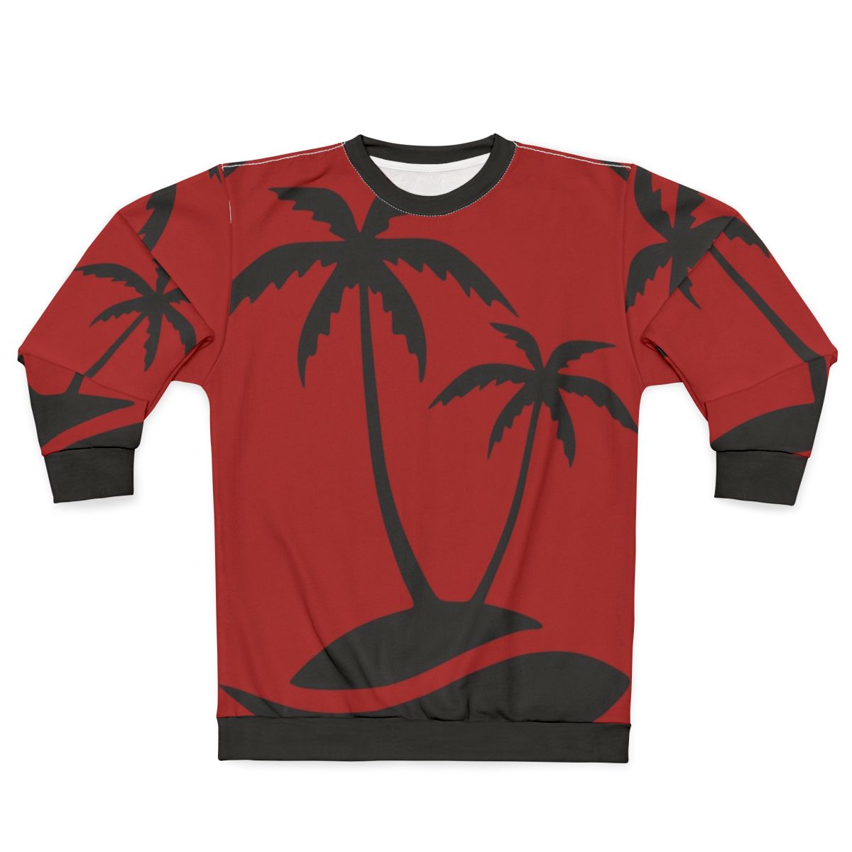 Coconut tree sweatshirt for summer beach vacations