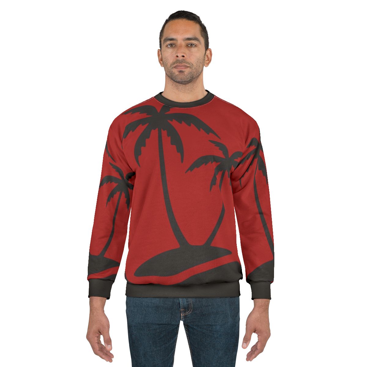 Coconut tree sweatshirt for summer beach vacations