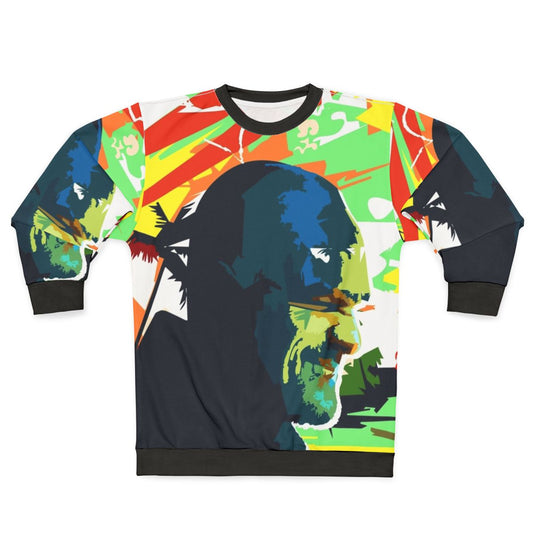 Stranger Things Hopper and Eleven Pop Art Graphic Sweatshirt