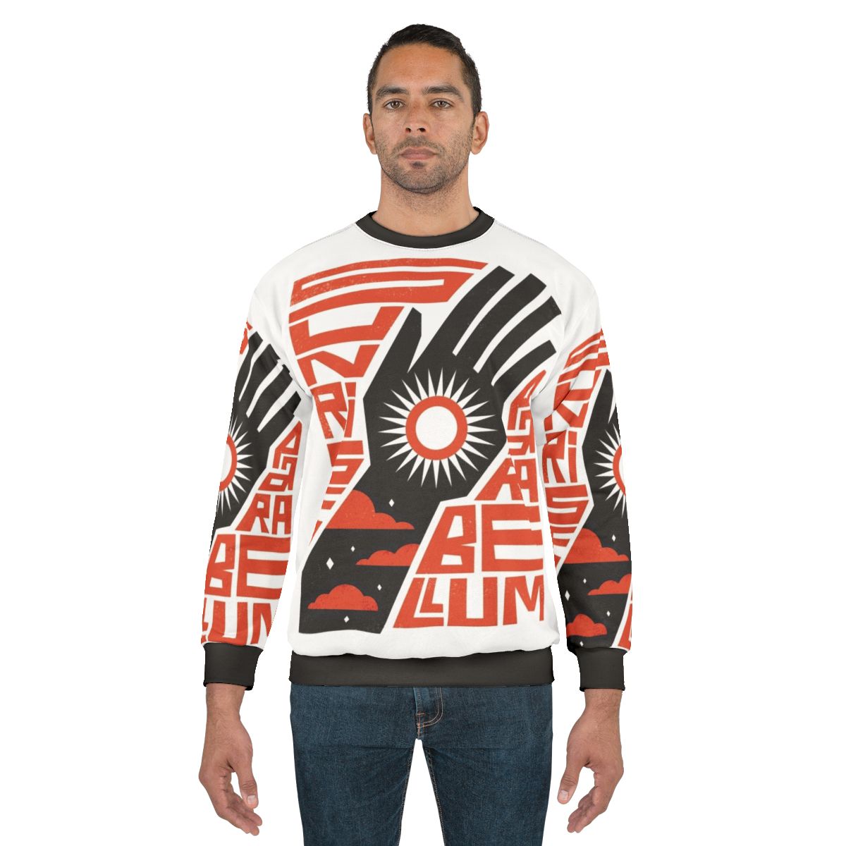 Sunrise Parabellum minimalist sweatshirt with graphic design