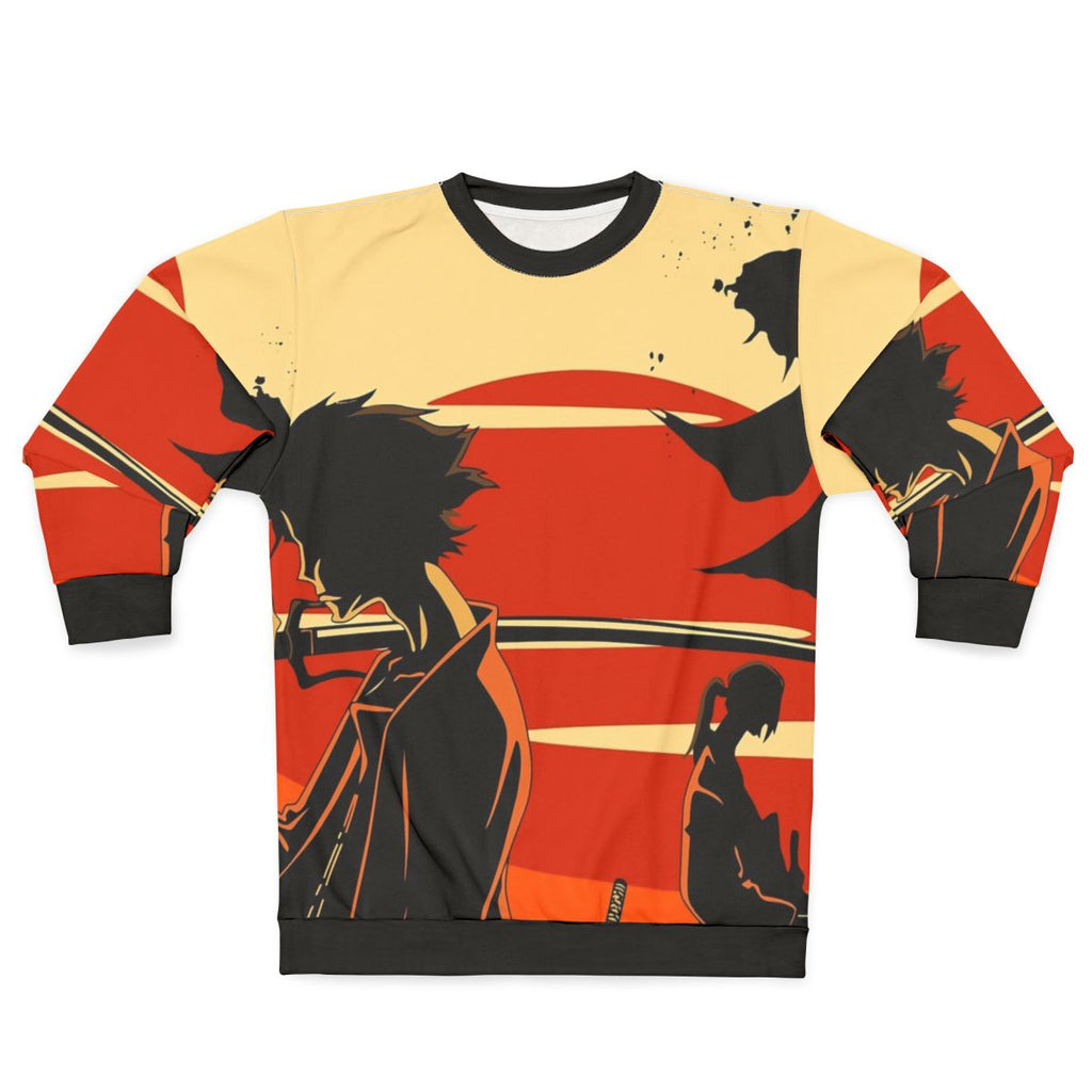 Sunset Samurai Sweatshirt featuring Samurai Champloo inspired design