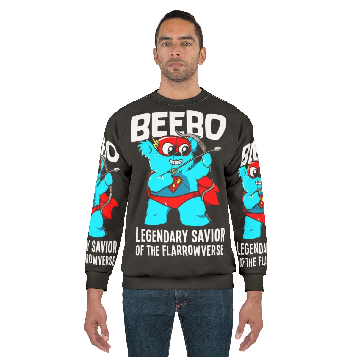 Super Beebo Sweatshirt - Superhero Graphic Pullover Hoodie