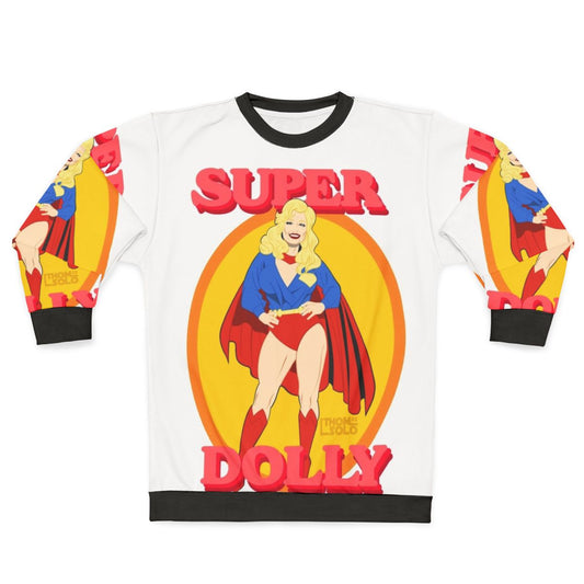Dolly Parton inspired superhero sweatshirt