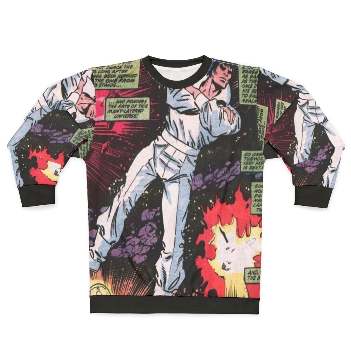 Comic book superhero Beyonder space themed sweatshirt