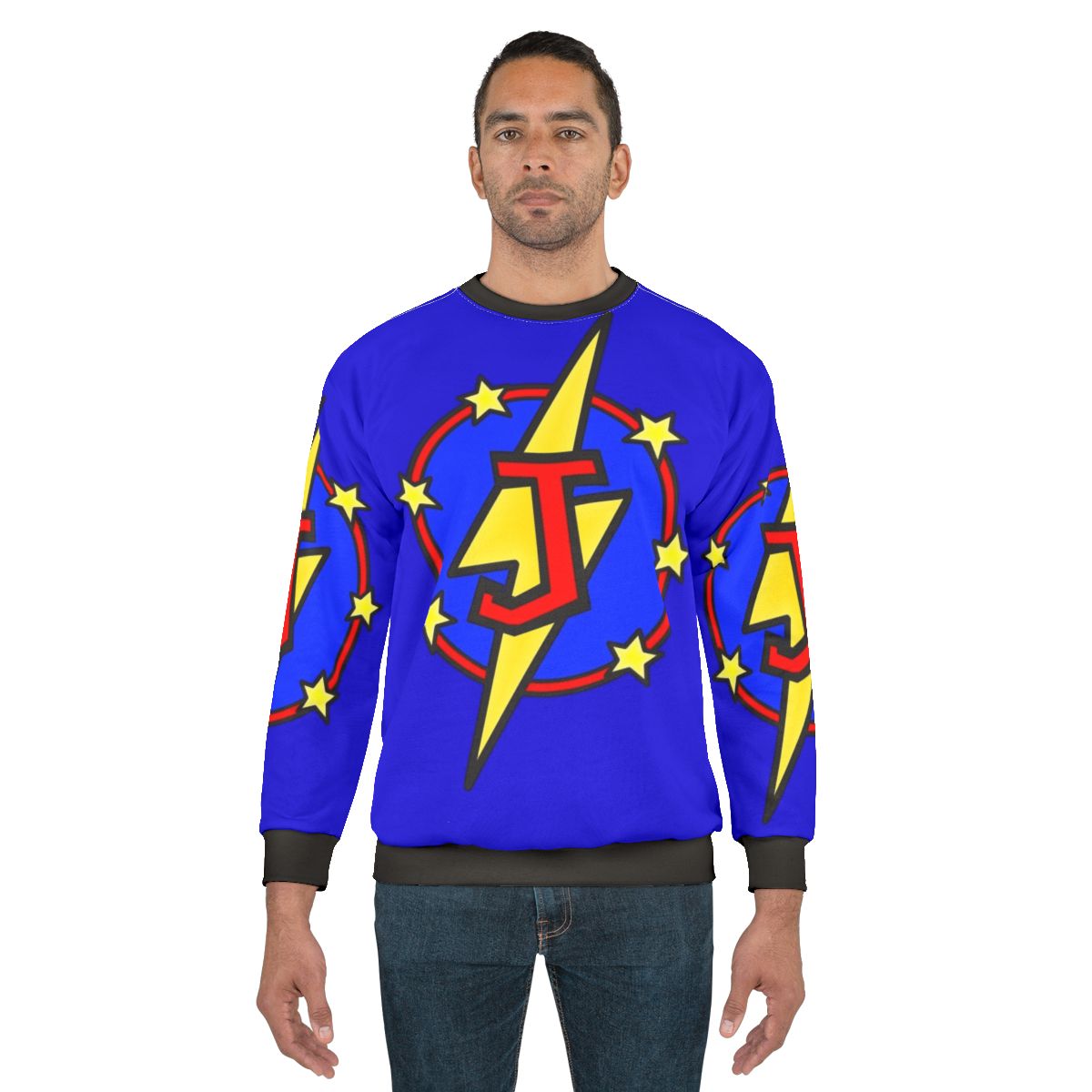 Super Hero Initial J Kids Sweatshirt