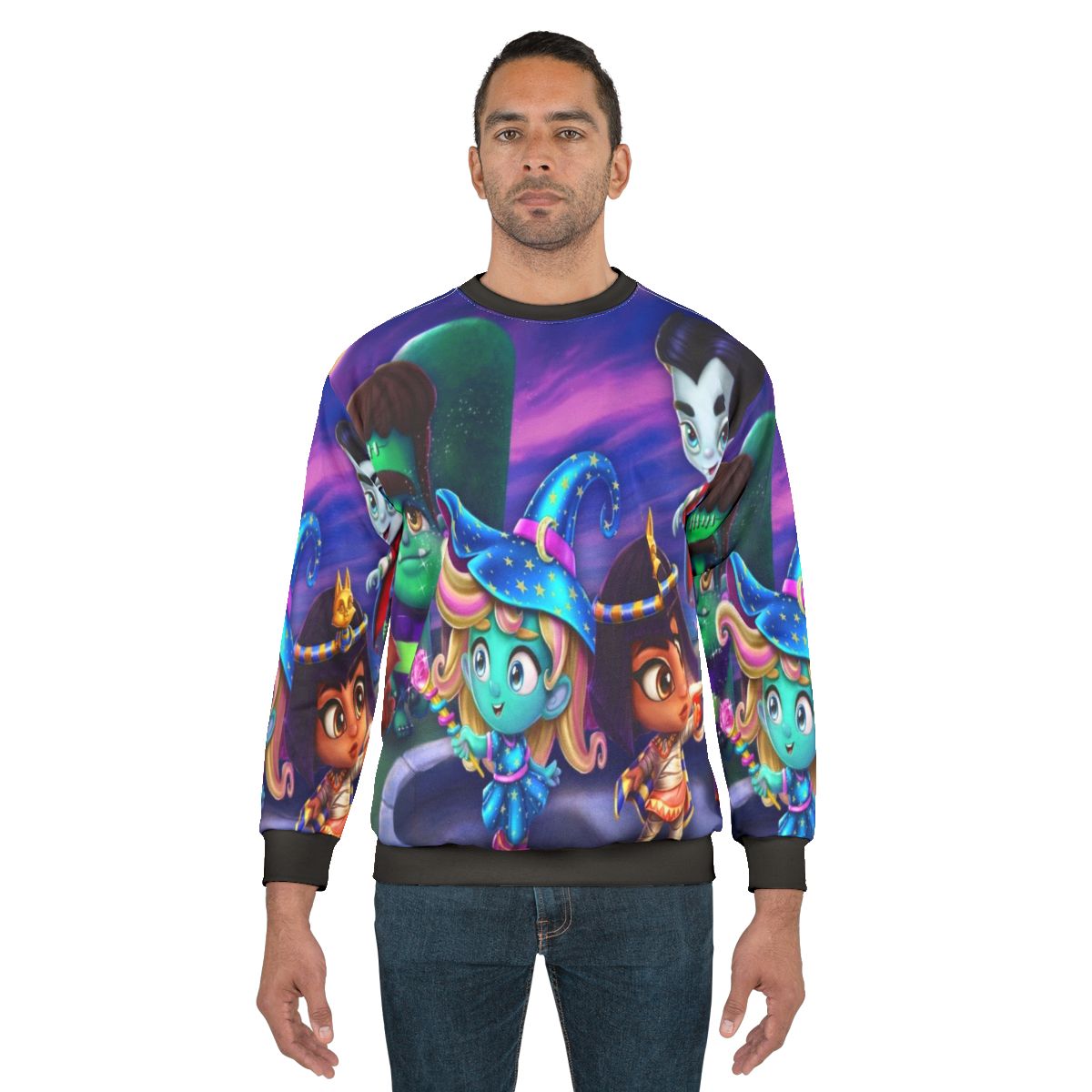 Kids Super Monsters Cartoon Sweatshirt