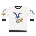 Cozy super snowball sweatshirt with cute bunny and superhero design