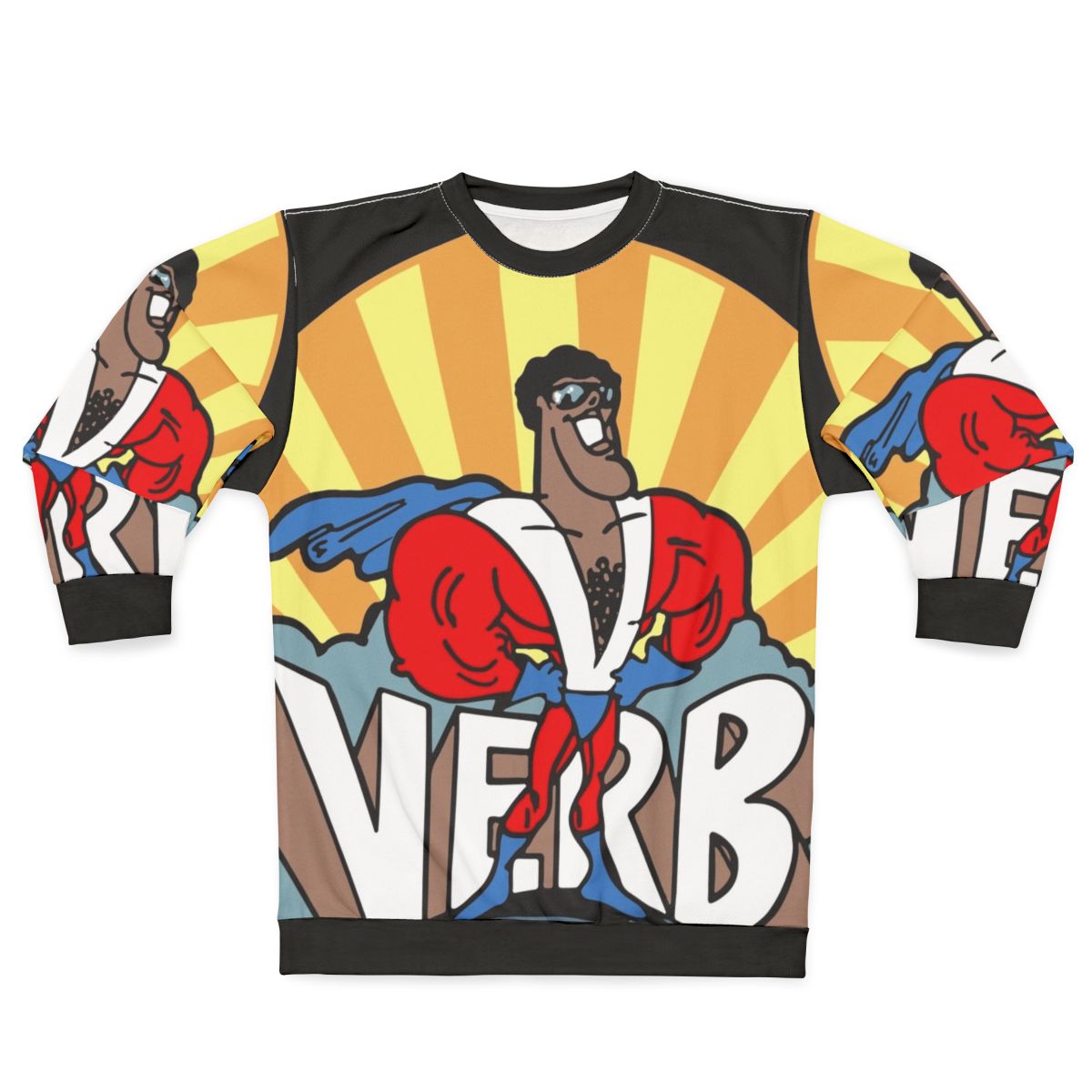 Superhero Super Verb Sweatshirt - Education and Learning
